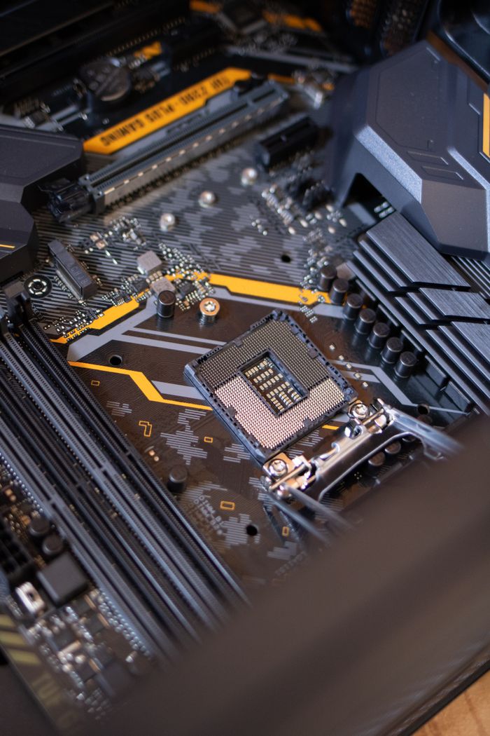 Crafting Captivating Headlines: Your awesome post title goes here Detailed view of a computer motherboard highlighting electronic components and technology connections.